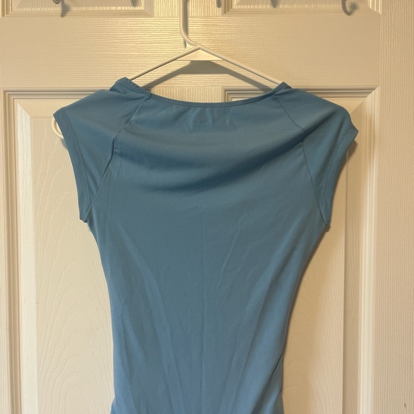 Abercrombie Baby Blue Bodysuit with Ruched Sides - Picture 4 of 4